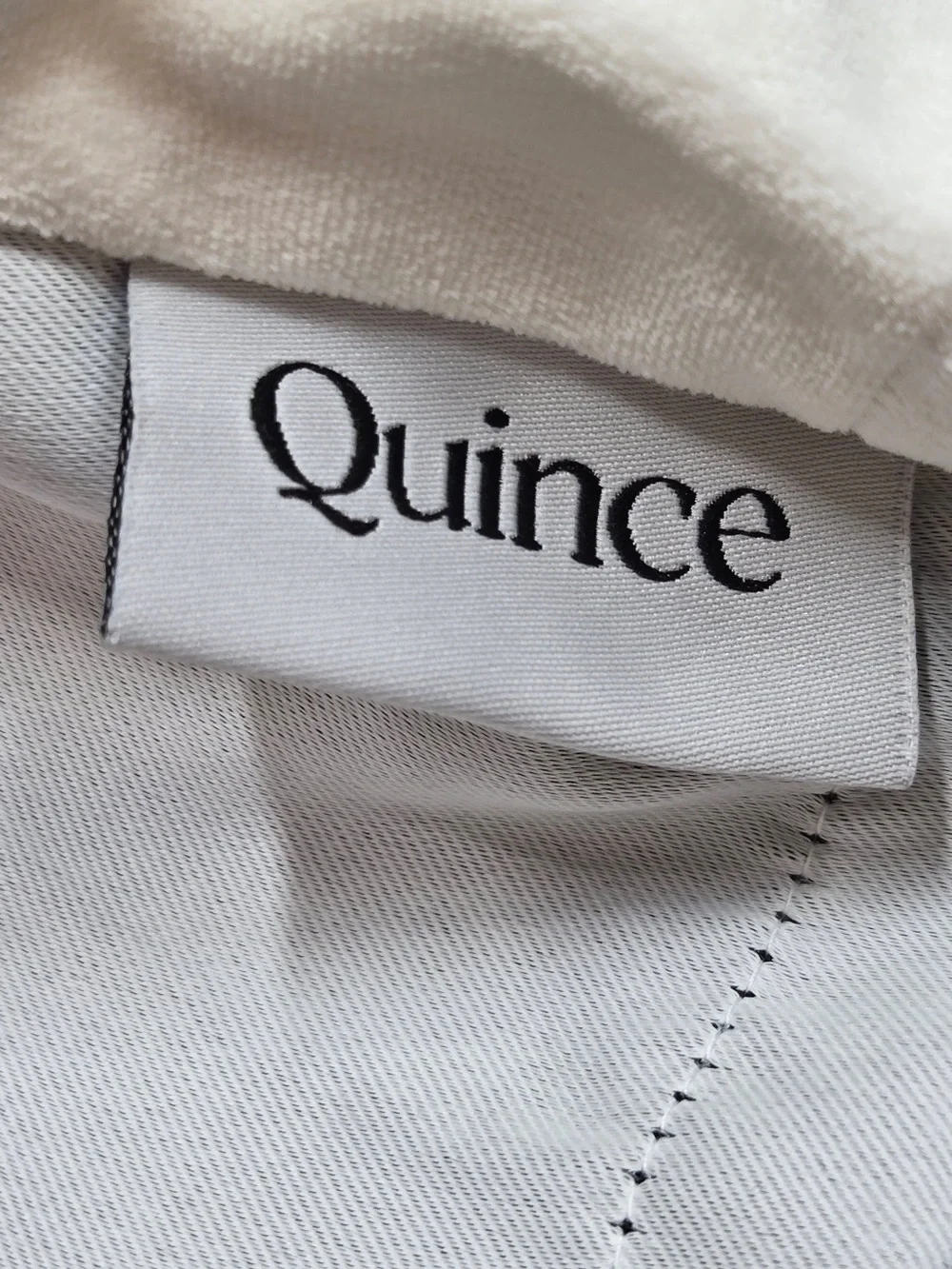 NWT QUINCE Set Of 2 48x108 Cotton Velvet True Blackout Curtains Ivory 9744
